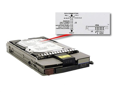 HP 18.2GB universal hot-plug Wide Ultra3 SCSI hard drive