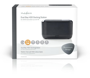 Nedis Hard Disk Docking station Zwart