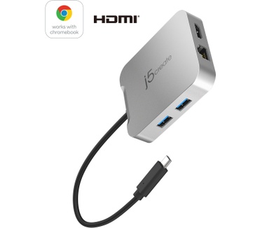 j5create JCD391-N 4K60 Elite USB-C® PD Multi-Port Adapter