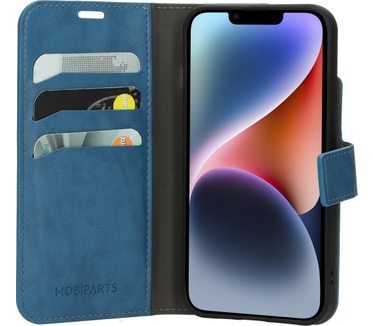 Mobiparts Classic Wallet Case Apple iPhone 14 Steel Blue
