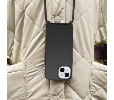 Otterbox React Series Necklace MagSafe voor iPhone 15, Black (iPhone 15) Zwart