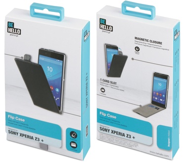 BeHello Sony Xperia Z3+ Flip Case Black