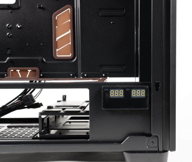 Het display voor temperaturen