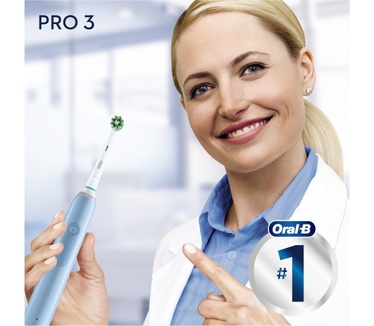 Oral-B Oral-B Pro 3 - 3700 - Blauwe Elektrische Tandenborstel Ontworpen Door Braun