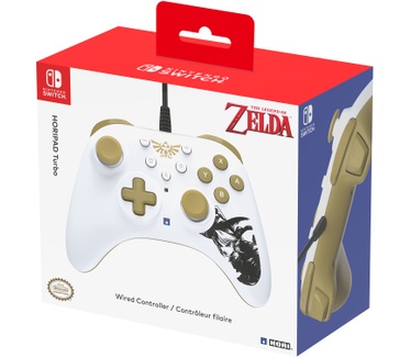 Hori HORIPAD Turbo Zelda Goud, Wit