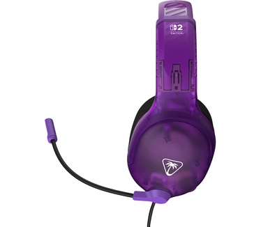 Turtle Beach Airlite Fit bedrade gamingheadset - Nintendo Switch 2 - Spookpaars - Werkt ook met de Nintendo Switch OLED, ‘flip-to-mute’-functie, comfortabele oorkussens, 40 mm-speakers, licht