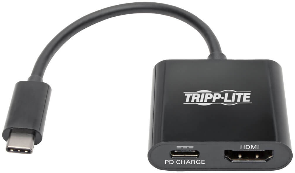 Tripp Lite U444 06N HD4K6B Tripp Lite USB C Zu HDMI Adapter – 4K 60 Hz, HDCP 2.2, Schwarz