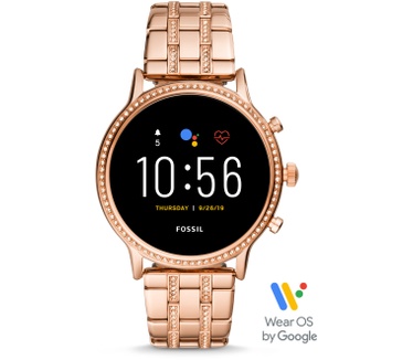 Fossil Gen 5 Julianna HR Rose Gold-tone Stainless Steel Rosé Goud (Rosé Goud)