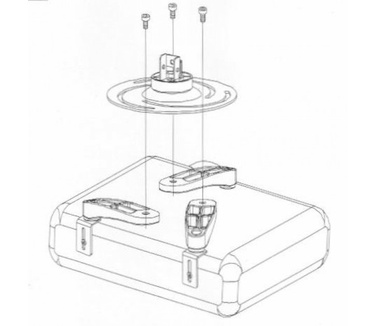 Techly Projector Ceiling Stand Extension 30-37 cm Silver ICA-PM 102S