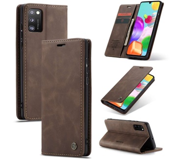 Caseme Samsung Galaxy A41 Retro Wallet Case Coffee  Bruin