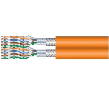 Equip Cat.7 S/FTP Duplex Installation Cable, LSZH, Solid Copper, 500m