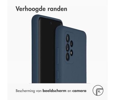 Accezz Liquid Silicone Backcover Samsung Galaxy A52(s) (5G/4G) - Donkerblauw