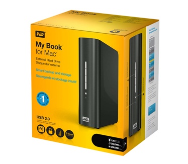 WD My Book for Mac USB 2.0 3TB Zwart