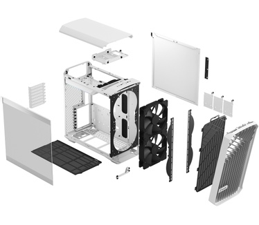 Fractal Design Torrent Compact White TG Clear