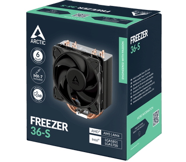 ARCTIC Freezer 36-S, Zilver
