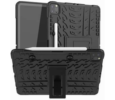 qMust Apple iPad Pro 11 2020 Hoes Rugged Hybrid Case Zwart