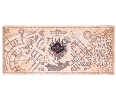 Group Erik - muismat Harry Potter, XXL, motief: de kaart van de Maraudeur - bureaumat, 80 x 35 cm, handwerk voor kantoor, gamer - perfect om cadeau te geven