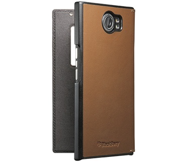 BlackBerry Priv Leather Smart Flip Case Tan (ACC-62173-002)
