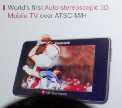 LG CES mobiele tv met autostereoscopische display