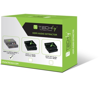 Techly Audio Extractor HDMI SPDIF + RCA R/L IDATA HDMI-EA