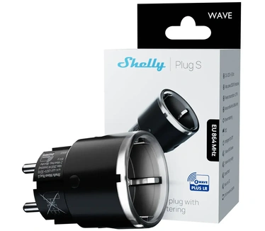 Shelly Wave Plug S Black LR - Black