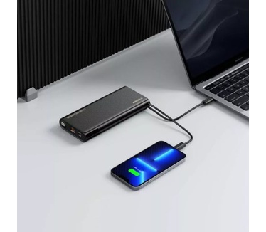 VEGER powerbank 25000 mAh with built-in cables Type C / Lightning PD 130W TCE130 (W2503) black