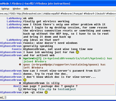 XChat 2.6.0 screenshot