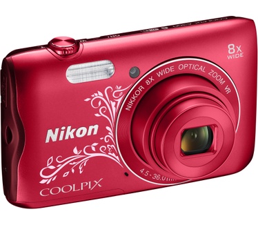 Nikon Coolpix A300 Rood Line-art