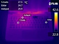 HP Folio 13 warmtebeelden idle