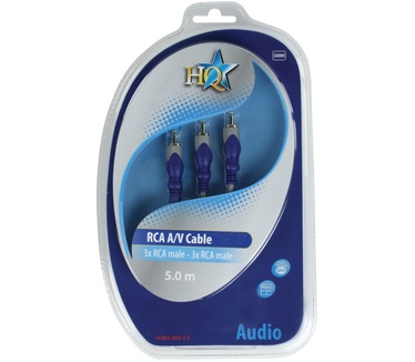 HQ Products 3x RCA/3x RCA, 5m