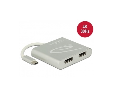 Delock 87714 - Splitter USB-C > 2x DP