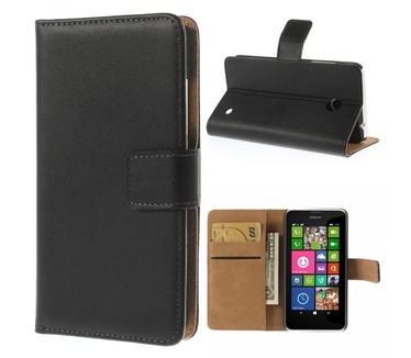 qMust Nokia Lumia 630 / 635 Wallet Case - black