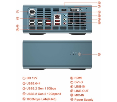 Minisforum EliteMini CR50 (256GB SSD, AUS-stekker)