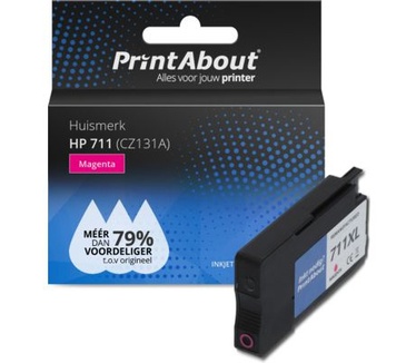 PrintAbout Huismerk HP 711 (CZ131A) Inktcartridge Magenta