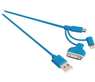 Sweex USB 2.0 / Micro-USB + Lightning + 30-pin, 1 m