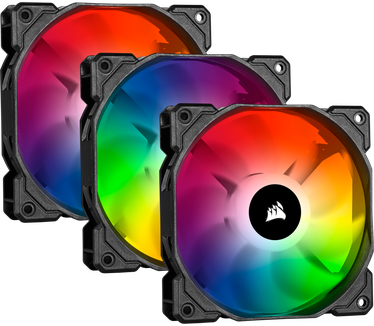Corsair iCUE SP120 RGB PRO Performance 120mm Triple Fan Kit with Lighting Node CORE, 120mm