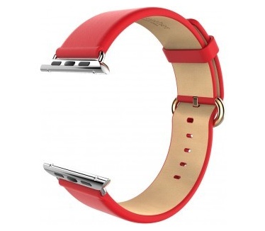hoco Luxe Classic Lederen Watchband Apple Watch (42mm) - Red