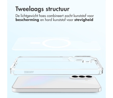Accezz Xtreme Impact Backcover met MagSafe Samsung Galaxy A37 (5G) - Transparant