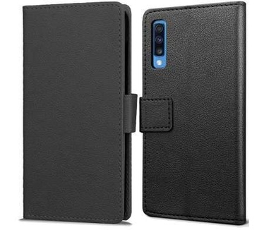 qMust Samsung Galaxy A70 Wallet Hoesje Zwart