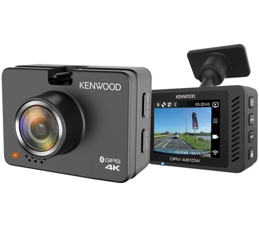 Kenwood DRV-A610W Dashcam - 4K HD - Draadloze app link - Achter-camera aansluiting