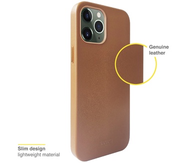 Accezz Leather Backcover met MagSafe iPhone 12 Pro Max - Bruin (iPhone 12 Pro Max) Bruin