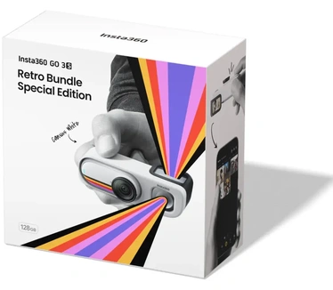 Insta360 Go 3S Retro Bundle (Special Edition) Canvas White 64GB Wit