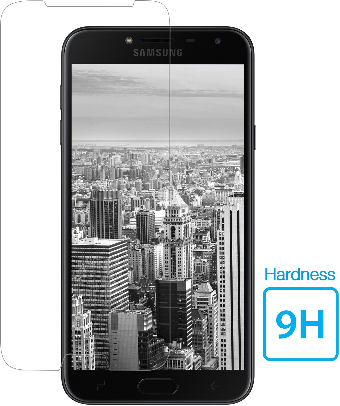 Mobiparts Regular Tempered Glass Samsung Galaxy J4 (2018) (Galaxy J4 ...