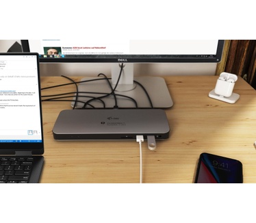iTEC Thunderbolt 3 Dual 4K Docking Station with Power Delivery 65W + Two TB3 Cables: 150cm & 70cm