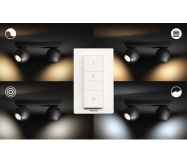 Philips Hue Buckram Spotlamp Zwart (2-spot)