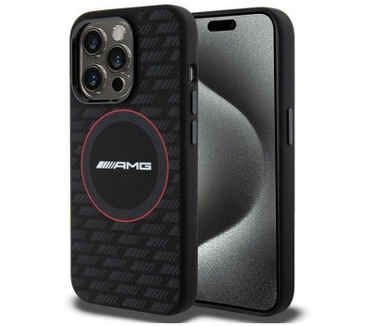 Mercedes-Benz Mercedes-AMG Carbon Pattern Back Case iPhone 15 Pro (6.1") Zwart Zwart
