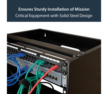 Startech.com Wand monteerbaar rack voor 12"/30 cm apparatuur wandkast massief staal 8U