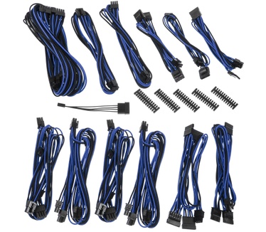 BitFenix Alchemy 2.0 PSU Cable Kit - BQT-Series DPP (Zwart/Blauw)