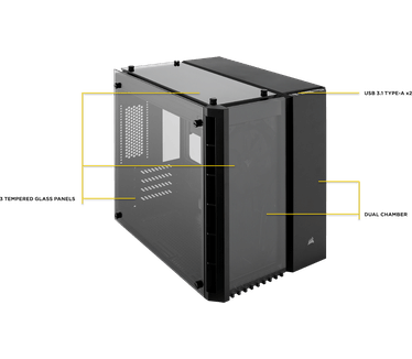 Corsair Crystal 280X Zwart
