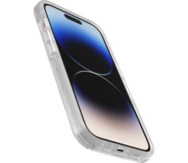 Otterbox OtterBox Otter+Pop-hoesje voor iPhone 14 Pro, schokbestendig, valbestendig, beschermhoes met PopSockets PopGrip, 3x getest volgens militaire standaard, transparant